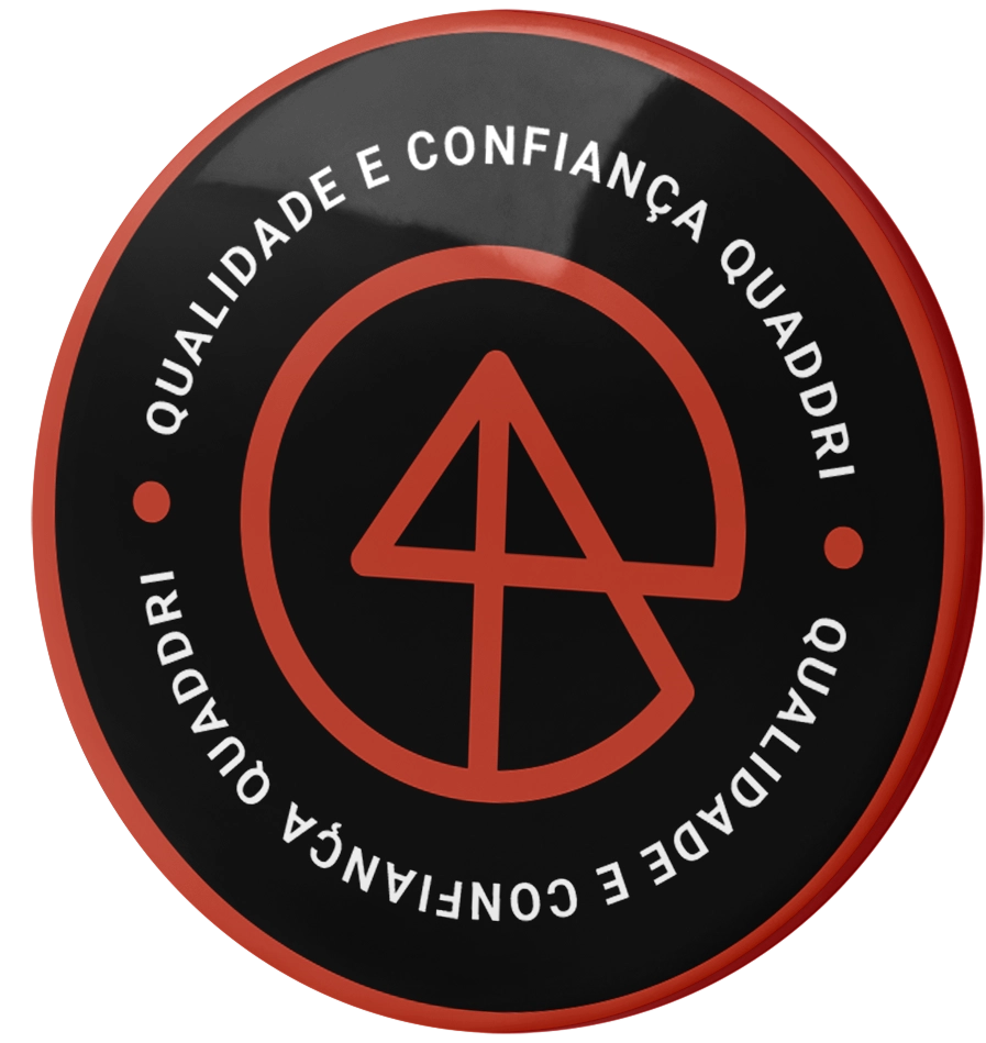 Selo Quaddri de qualidade e confiança.